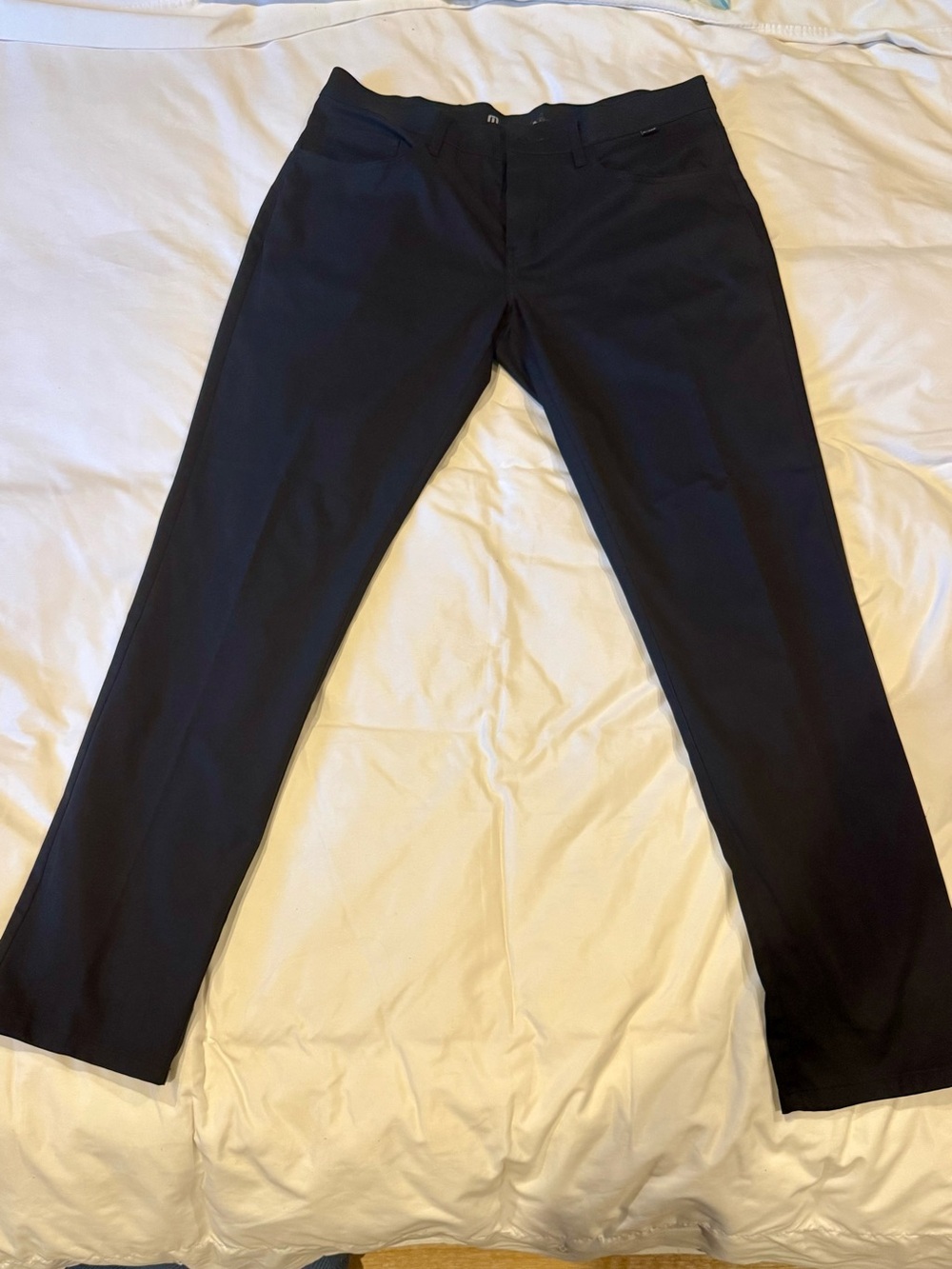 Travis Mathew Black Slim Chino Pants